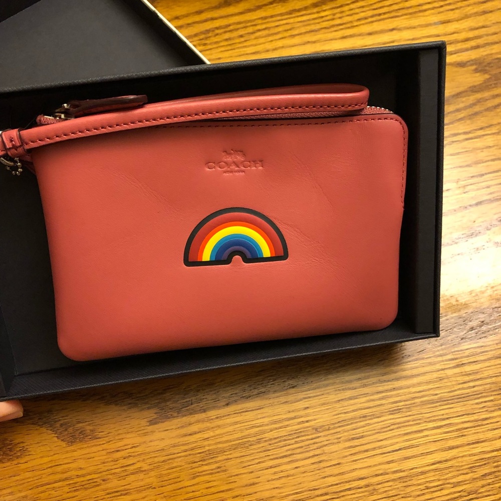 Coach Rainbow Small Wristlet